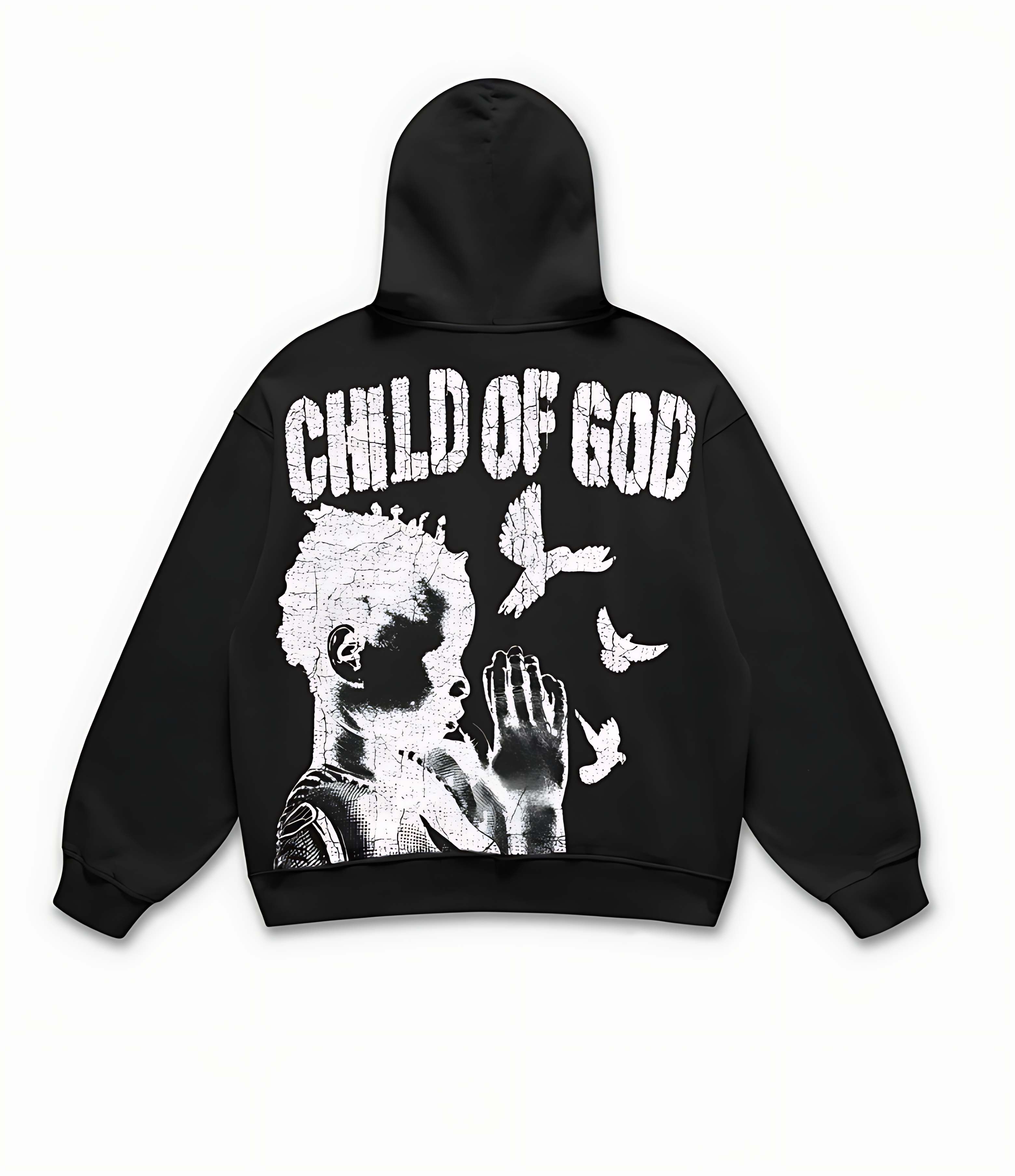 Child Of God Praying For Peace Graphic Hoodie