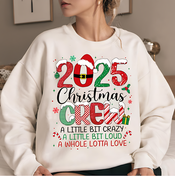 2025 Christmas Crew Sweatshirt – Fun Holiday Family Pullover