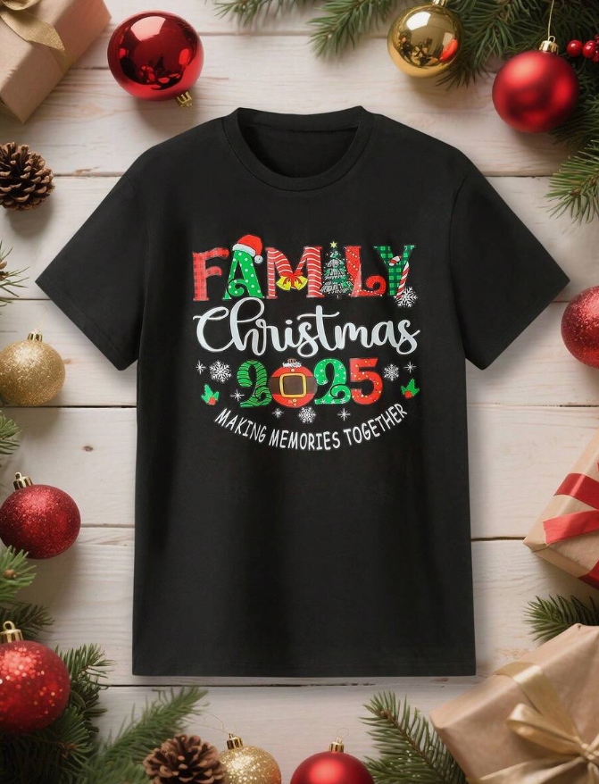 Family Christmas 2025 T-Shirt – Matching Holiday Shirt for Families