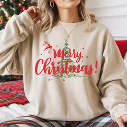 Merry Christmas Sweatshirt – Festive Holiday Pullover for Family